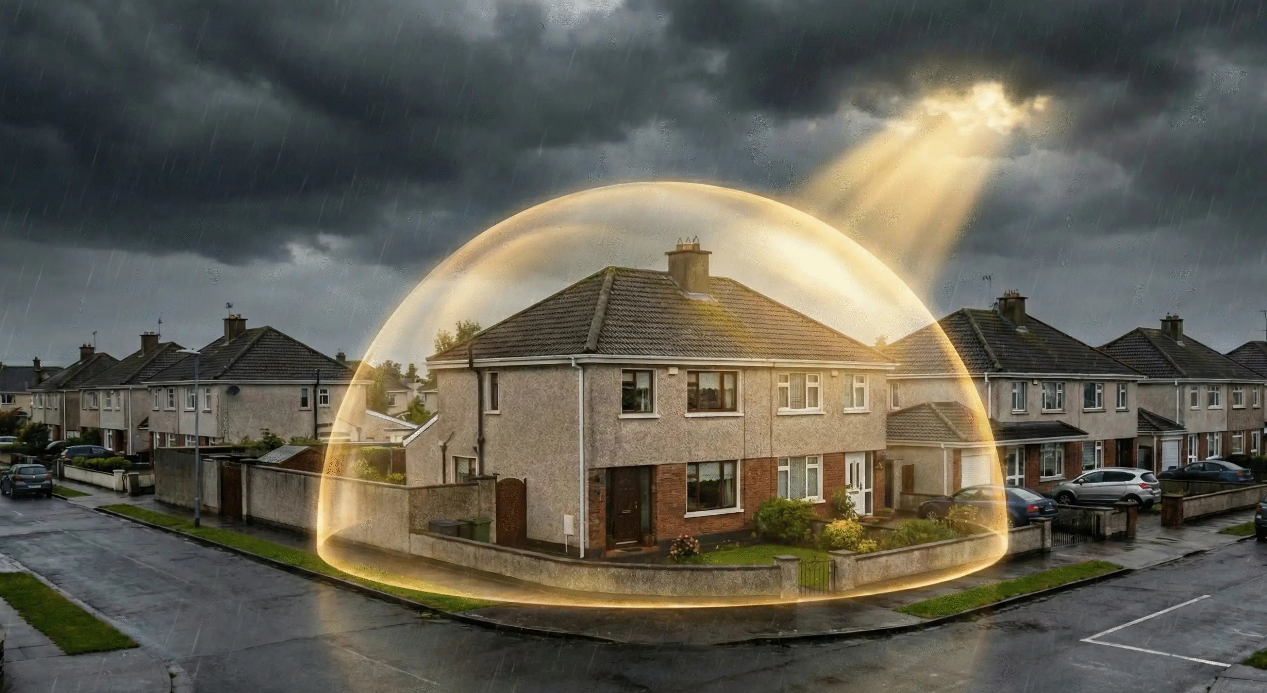 Family safe in their home